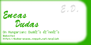 eneas dudas business card
